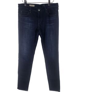 AG Adriano Goldschmied The Legging Ankle Jeans 29R Womens Super Skinny Dark Wash